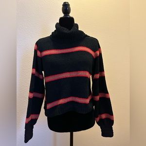 Cropped turtleneck sweater